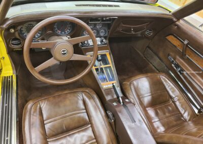 1976 Yellow Corvette Brown Interior Stingray Hot Rod