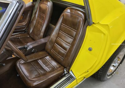 1976 Yellow Corvette Brown Interior Stingray Hot Rod