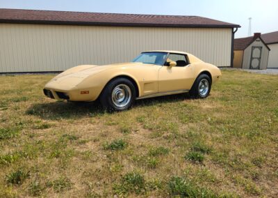 1977 Tan Corvette Brown Interior For Sale