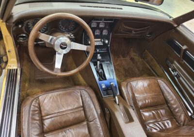 1977 Tan Corvette Brown Interior For Sale