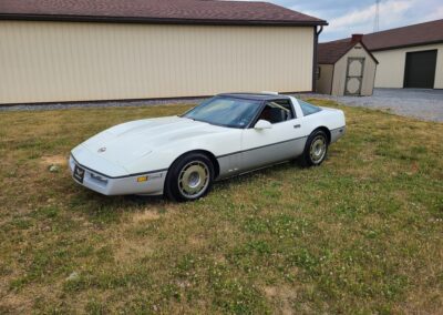 1987 White Silver Corvette For Sale