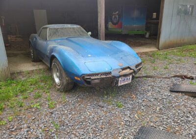 1975 Bright Blue Corvette Convertible Stingray For Sale