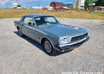 1966 Gray Ford Mustang For Sale