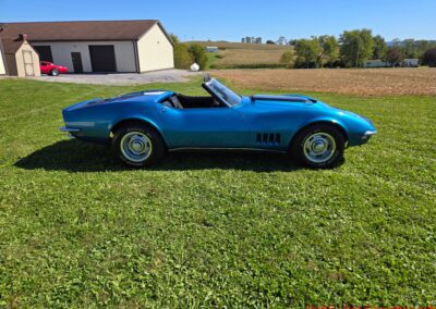 1968 Blue Corvette Convertible Big Block 4spd For Sale