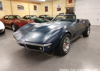 1968 International Blue Corvette Stingray Convertible For Sale