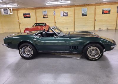 1968 British Green Corvette Convertible 4spd For Sale