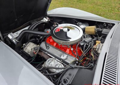 1968 Silverstone Silver Corvette Stingray Convertible Manual For Sale