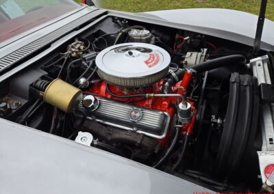 1968 Silverstone Silver Corvette Stingray Convertible Manual For Sale