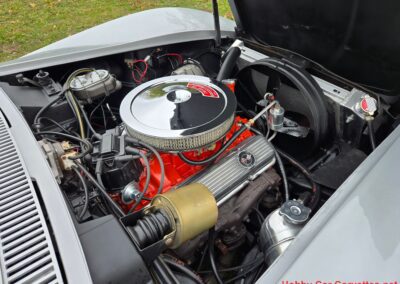 1968 Silverstone Silver Corvette Stingray Convertible Manual For Sale