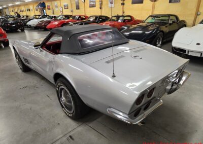 1968 Silverstone Silver Corvette Stingray Convertible Manual For Sale