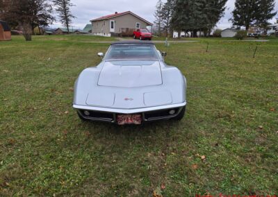 1968 Silverstone Silver Corvette Stingray Convertible Manual For Sale