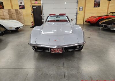 1968 Silverstone Silver Corvette Stingray Convertible Manual For Sale