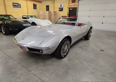 1968 Silverstone Silver Corvette Stingray Convertible Manual For Sale
