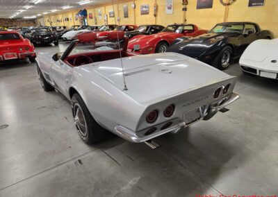 1968 Silverstone Silver Corvette Stingray Convertible Manual For Sale