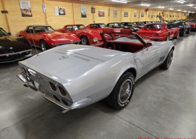 1968 Silverstone Silver Corvette Stingray Convertible Manual For Sale