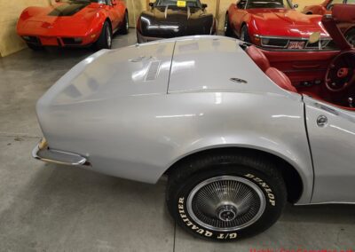 1968 Silverstone Silver Corvette Stingray Convertible Manual For Sale