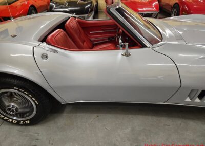 1968 Silverstone Silver Corvette Stingray Convertible Manual For Sale