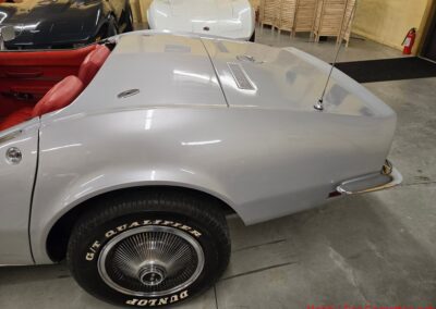 1968 Silverstone Silver Corvette Stingray Convertible Manual For Sale