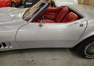 1968 Silverstone Silver Corvette Stingray Convertible Manual For Sale