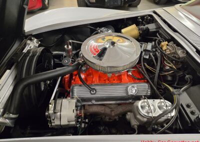 1968 Silverstone Silver Corvette Stingray Convertible Manual For Sale