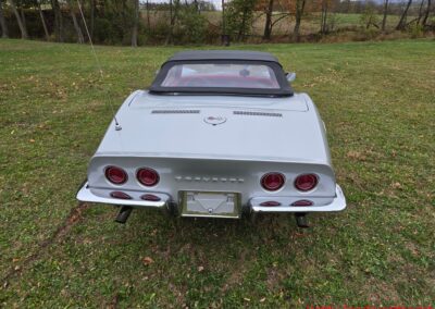1968 Silverstone Silver Corvette Stingray Convertible Manual For Sale