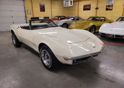 1968 White Corvette Stingray Convertible For Sale