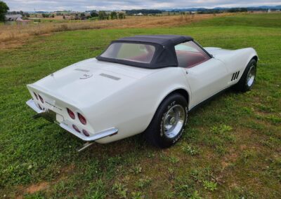 1968 White Corvette Stingray Convertible For Sale