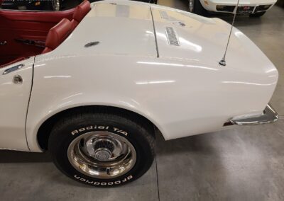 1968 White Corvette Red Interior 4spd For Sale