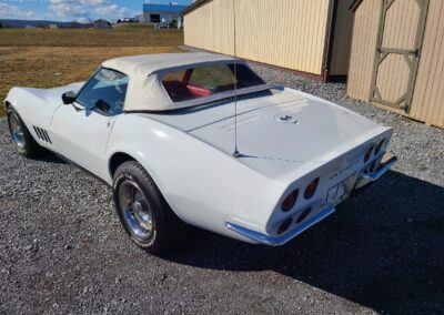 1968 White Corvette Red Interior 4spd For Sale