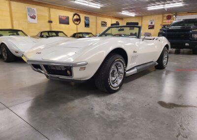 1968 White Corvette Stingray 350Hp Convertible For Sale