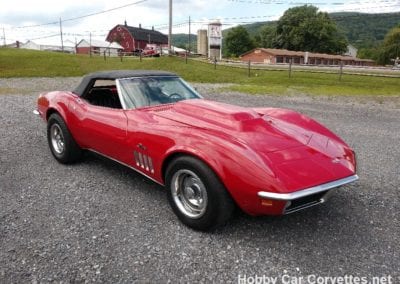 1969 Monza Red Corvette Stingray Convertible Automatic