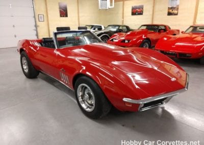 1969 Monza Red Corvette Stingray Convertible Automatic