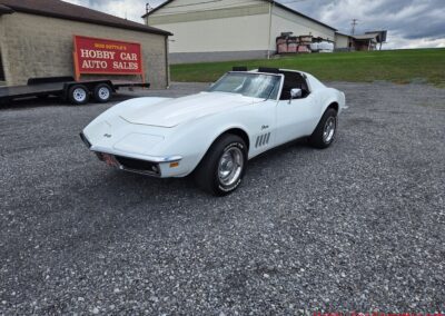 1969 White Corvette Stingray T Top 5spd Manual For Sale