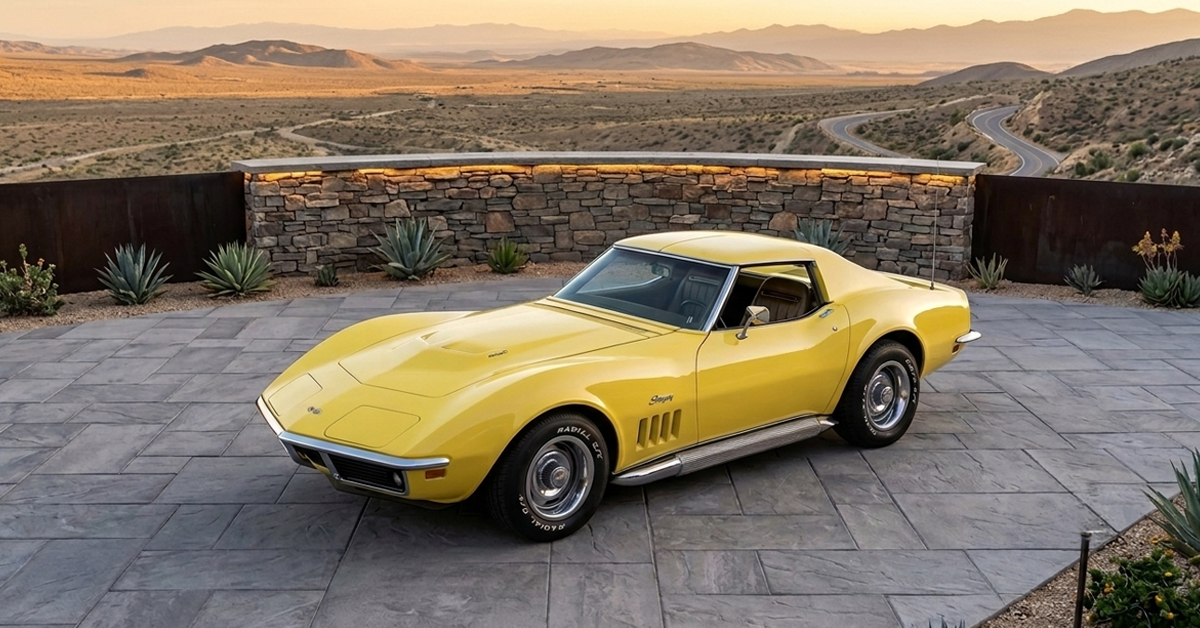 1969 yellow corvette stingray