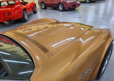 1971 War Bonnet Yellow Corvette Convertible For Sale