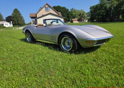 1971 Nevada Silver Corvette Convertible For Sale