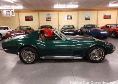1972 Green Corvette LT1 For Sale
