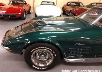 1972 Green Corvette LT1 For Sale