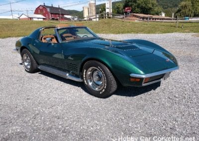 1972 Green Corvette LT1 For Sale