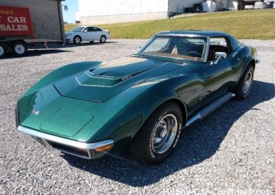 1972 Green Corvette LT1 For Sale