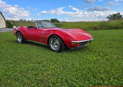1972 Mille Miglia Red Corvette Convertible 4spd