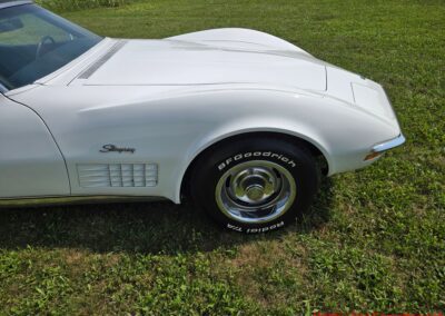 1972 White C3 Stingray Corvette Convertible For Sale