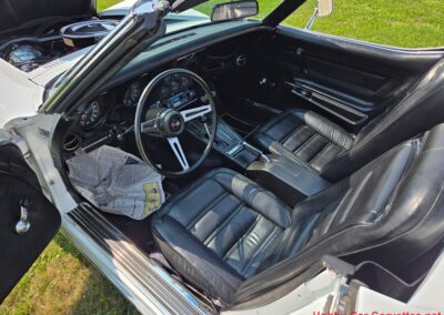 1972 White C3 Stingray Corvette Convertible For Sale