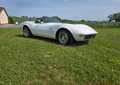 1972 White C3 Stingray Corvette Convertible For Sale