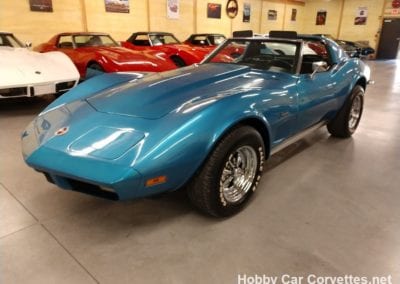 1973 Medium Blue Corvette 4spd For Sale