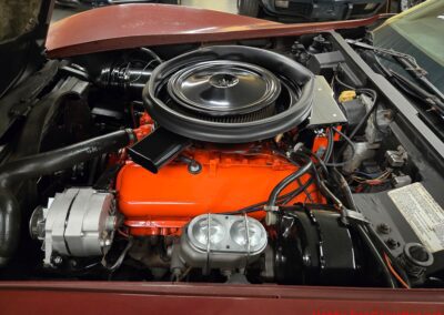 1973 Burgundy Big Block 4spd Corvette For Sale