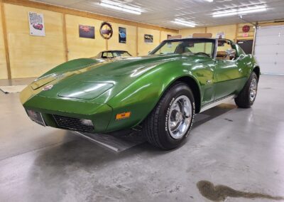 1973 Elkhart Green Corvette Stingray For Sale