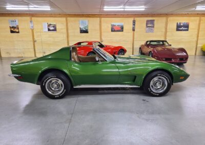 1973 Elkhart Green Corvette Stingray For Sale