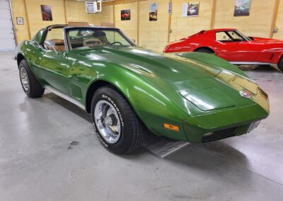 1973 Elkhart Green Corvette Stingray For Sale