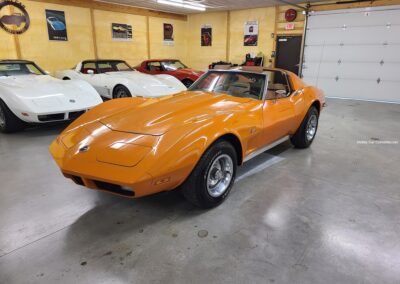 1973 Orange Corvette Medium Saddle 4spd For Sale